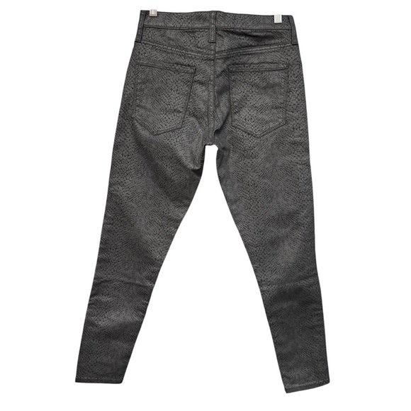 Banana Republic Snake Print Mid Rise Skinny Jeans Gray Size 27R - Picture 2 of 7